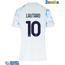 Inter Milan Lautaro Martinez #10 Gostujuci Dres za Ženska 2025-26 Kratak Rukav